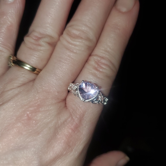 AMETHYST STERLING SILVER RING - Picture 6 of 6